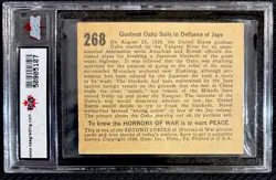 1938 HORRORS OF WAR GUNBOAT OAHU SAILS IN DEFIANCE OF JAPS CARD #268 KSA 6.5 - Image 3