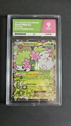 Pokemon TCG Shaymin EX Black Star Promo Holo Card XY148 XY Generations ACE 9 - Image 1