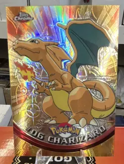 2000 Topps Spectra-Chrome Pokemon #06 Charizard Hologram Trading Card! Grail!! - Image 1