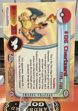 2000 Topps Spectra-Chrome Pokemon #06 Charizard Hologram Trading Card! Grail!! - Image 2