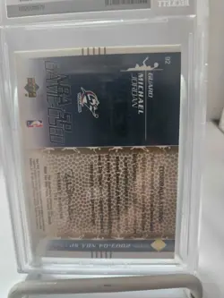 MICHAEL JORDAN 2003-04 SP Game Used Jersey Mint Wizards Card #92 Low Pop - Image 2