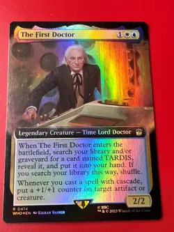1x FOIL BORDERLESS THE FIRST DOCTOR - Doctor Who - MTG - Magic the Gathering - Image 1