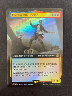 1x FOIL BORDERLESS THE TWELFTH DOCTOR - Doctor Who - MTG - Magic the Gathering - Image 1