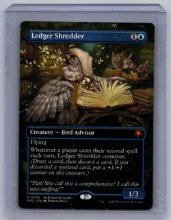 Ledger Shredder (Borderless) #55 Near Mint or Better Special Guests - Image 1