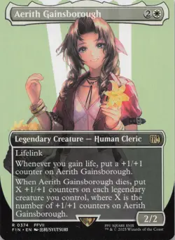 Aerith Gainsborough Borderless R FINAL FANTASY 374 NM MTG - Image 1