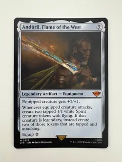 Anduril Flame of the West MTG Magic the Gathering Card NM Near Mint LTR - Image 1