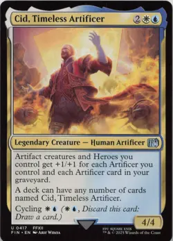Cid Timeless Artificer 0417 U FINAL FANTASY 417 NM MTG - Image 1