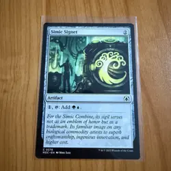 Simic Signet - N/M - March Of The Marchine Magic The Gathering MTG - Image 1