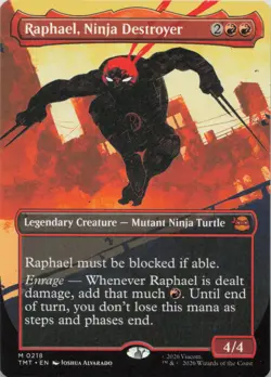 Raphael Ninja Destroyer Borderless M Teenage Mutant Ninja Turtles 218 NM MTG - Image 1