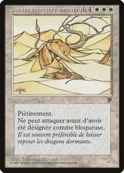 RUSH FRANCAIS Guivre terrestre ancestrale Renaissance [EX/NM] MTG magic RE - Image 1