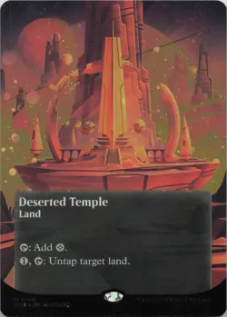 Deserted Temple (0146) (Borderless) (Galaxy Foil) - FOIL - Edge of Eternities: S - Image 1