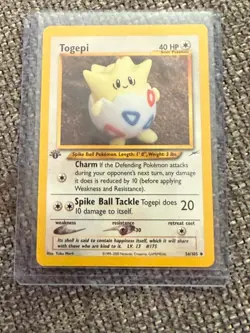 Togepi 56/105 Neo Destiny 1st Edition Pokemon - Image 1