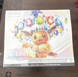 Pokemon TCG Scarlet & Violet Prismatic Evolutions Elite Trainer Box, Eevee - Image 1