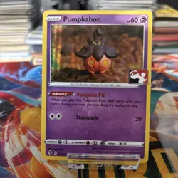 Prize Pack Series Pumpkaboo Holo 076/203 Play! Pokemon STAMP NM - Image 1