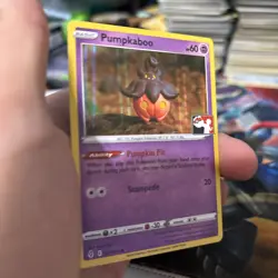 Prize Pack Series Pumpkaboo Holo 076/203 Play! Pokemon STAMP NM - Image 2