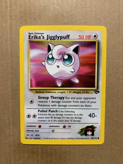 Erika's Jigglypuff 69/132 Gym Challenge - Common Pokemon Card - NM/Mint - Image 1