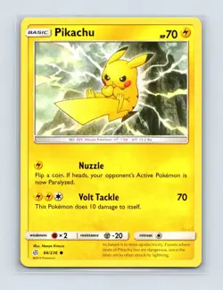 Pikachu 66/236 Common Cosmic Eclipse Pokemon Lightly Played - Image 1