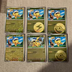 Pokemon S-Chinese Gem Pack Vol 1 & 5 Captain Pikachu bundle TCG 6 Pokemon Cards - Image 1