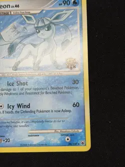 Glaceon 20/100 Pokemon Majestic Dawn Countdown Calendar Snowflake Stamp LP - Image 5