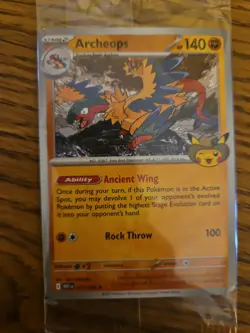 Exclusive Pokemon Chicago Field Museum Fossil Exhibit Archeops Promo Card SEALED - Image 1