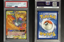PSA 9 Pokemon Moltres & Zapdos & Articuno GX #44 Hidden Fates Holo - Image 3