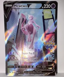The Pokemon Company Mewtwo V 072/078 Pokemon GO Holo Rare English 220HP Psychic - Image 1