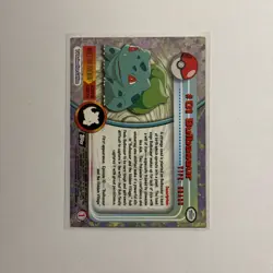 1999 Topps Tv Animation Edition #01 BULBASAUR - Pk002447 - Image 2