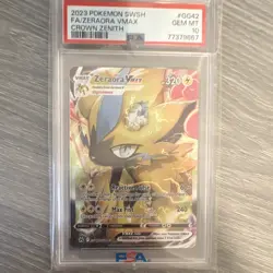 Pokemon TCG Zeraora VMAX GG42/GG70 Crown Zenith Galarian Gallery PSA 10 - Image 1