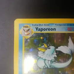 Vaporeon 12/64 - Holo Rare - Jungle Set - VINTAGE WOTC Pokemon Card - LP/NM - Image 2