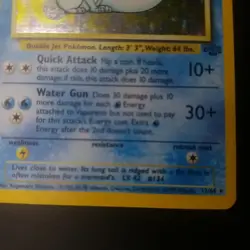 Vaporeon 12/64 - Holo Rare - Jungle Set - VINTAGE WOTC Pokemon Card - LP/NM - Image 4