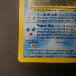 Vaporeon 12/64 - Holo Rare - Jungle Set - VINTAGE WOTC Pokemon Card - LP/NM - Image 5