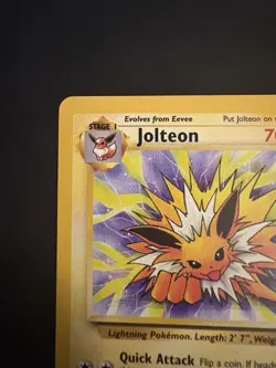 Vintage Pokemon TCG Jolteon Card 20/64 Unlimited Jungle - Image 2