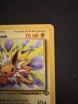 Vintage Pokemon TCG Jolteon Card 20/64 Unlimited Jungle - Image 3