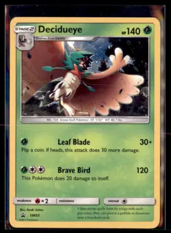 Pokemon Decidueye SM55 Cosmos Holo Black Star Promo Sun & Moon - Image 1