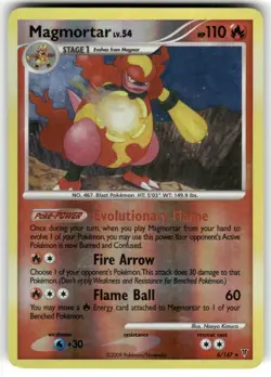Magmortar 6/147 Supreme Victors 2009 Reverse Holo Rare Pokemon MP - Image 1