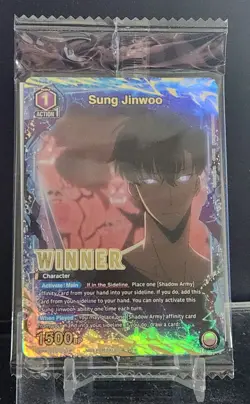 Union Arena Solo Leveling Sung Jinwoo WINNER UEPR/SLG-1-019 English Promo Sealed - Image 1