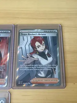 Pokemon Card Lot 4 Illustration Rares Destined Rivals Giovanni 225 Ariana 224 - Image 5