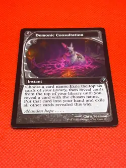 MTG Demonic Consultation(Future Sight) Mystery Booster 2 Regular - Image 2