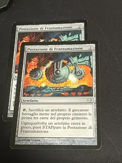 MTG, Grinding Station, 127/165 Uncommon, Fifth Dawn, Italian heavy play - Image 1