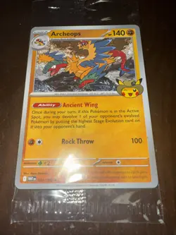 Exclusive Pokemon Chicago Field Museum Fossil Exhibit Archeops Promo Card SEALED - Image 2