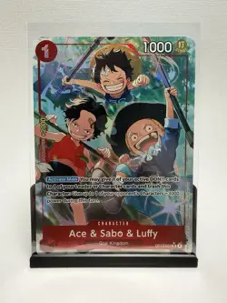 One Piece Carrying On His Will Ace & Sabo & Luffy SR Alt Art (OP13-007) Eng - NM - Image 1