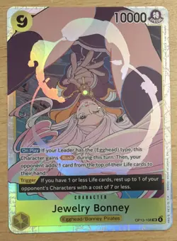 One Piece TCG Jewelry Bonney OP13-108 SR Super Rare Foil - Image 1