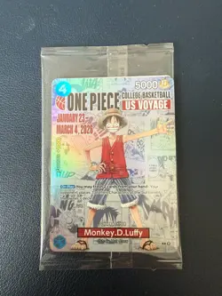 Monkey.D.Luffy (055) (College Basketball US Voyage) - One Piece Promotional Card - Image 1