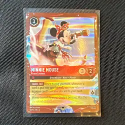 Disney Lorcana TCG Minnie Mouse - Pirate Lookout Foil Cruise Promo 17/P3 Ruby EN - Image 1