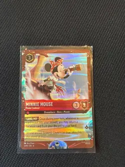 Disney Lorcana Cruise Exclusive Minnie Mouse Pirate Lookout Foil Promo 17/P3 EN - Image 1