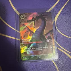 Maleficent Monstrous Dragon 5/P3 Enchanted Foil Promo Disney Lorcana Top 8 - Image 1