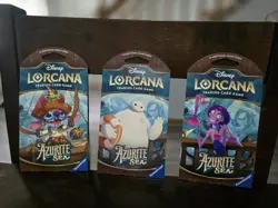 Disney Lorcana - Azurite Sea Booster Pack complete Art Set Of 3 - sealed - Image 1