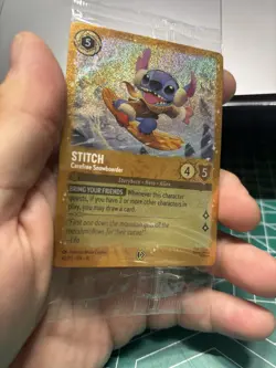 Stitch - Carefree Snowboarder 42 Disney Lorcana Promo Cards Holo Sealed - Image 1