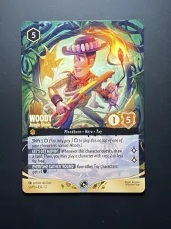 Woody Jungle Guide Disney Lorcana Promo - Store Championship Participation 53/P3 - Image 1