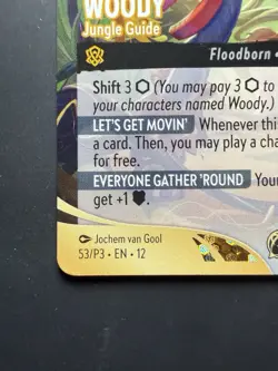 Woody Jungle Guide Disney Lorcana Promo - Store Championship Participation 53/P3 - Image 3